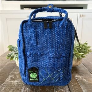 NWT - Dime Bags Hot Box Mini Backpack - Midnight Blue Hempster Fabric - 7 Pocket